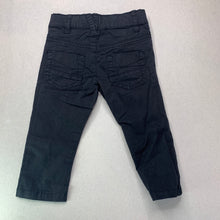 Load image into Gallery viewer, Boys Breakers, black stretch cotton pants, adjustable, FUC, size 0,  