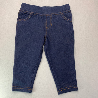 Girls Mango, stretchy denim leggings, elasticated, EUC, size 0,  