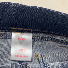 Load image into Gallery viewer, Girls Mango, stretchy denim leggings, elasticated, EUC, size 0,  