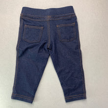 Load image into Gallery viewer, Girls Mango, stretchy denim leggings, elasticated, EUC, size 0,  