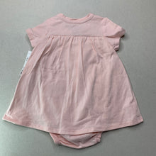 Load image into Gallery viewer, Girls H&amp;M, organic cotton blend romper dress, NEW, size 000,  