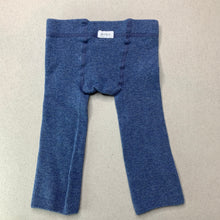 Load image into Gallery viewer, unisex Bonds, blue marle stretchy leggings / bottoms, GUC, size 0000,  