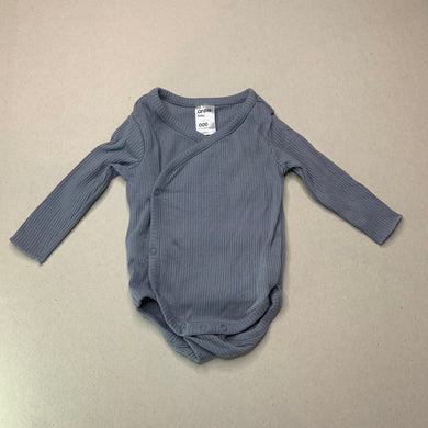unisex Anko, ribbed bodysuit / romper, GUC, size 000,  