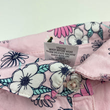 Load image into Gallery viewer, Girls Target, floral long sleeve shirt dress, marks left cuff, FUC, size 4, L: 50cm