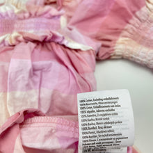 Load image into Gallery viewer, Girls Cotton On, pink check lightweight cotton dress, EUC, size 7, L: 65cm