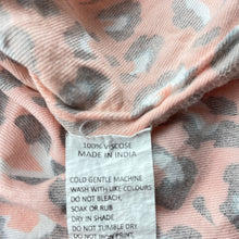 Load image into Gallery viewer, Girls Milkshake, animal print long sleeve dress, mark on front, FUC, size 7, L: 67cm