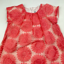 Load image into Gallery viewer, Girls Target, cotton lined embroidered party dress, EUC, size 1, L: 41cm
