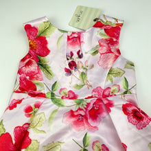 Load image into Gallery viewer, Girls Origami, lined floral party dress, NEW, size 1, L: 47cm