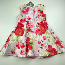 Load image into Gallery viewer, Girls Origami, lined floral party dress, NEW, size 1, L: 47cm