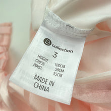 Load image into Gallery viewer, Girls B Collection, lined pink organza party dress, NEW, size 3, L: 49cm