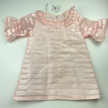 Load image into Gallery viewer, Girls B Collection, lined pink organza party dress, NEW, size 3, L: 49cm