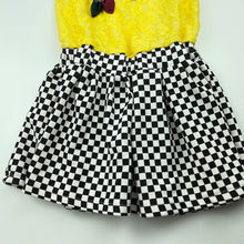 Load image into Gallery viewer, Girls I lIke Pink, spliced check / floral lace party dress, NEW, size 3, L: 50cm