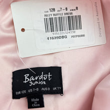 Load image into Gallery viewer, Girls Bardot Junior, pink ruffle party dress, NEW, size 8, L: 60cm