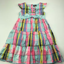 Load image into Gallery viewer, Girls H&amp;M, lined lightweight party dress, FUC, size 5-6, L: 61cm