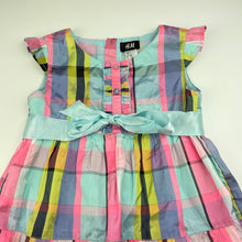 Load image into Gallery viewer, Girls H&amp;M, lined lightweight party dress, FUC, size 5-6, L: 61cm