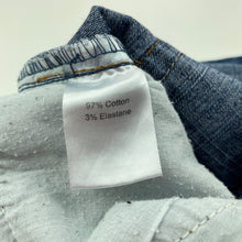 Load image into Gallery viewer, Girls Pumpkin Patch, blue stretch denim skirt, adjustable, L: 28cm, GUC, size 5,  