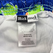 Load image into Gallery viewer, Boys Mick Mack, lined lightweight board shorts, elasticated, EUC, size 1-2,  