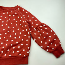 Load image into Gallery viewer, Girls KID, fleece lined puff sleeve sweater / jumper, EUC, size 6,  