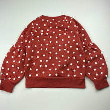Load image into Gallery viewer, Girls KID, fleece lined puff sleeve sweater / jumper, EUC, size 6,  