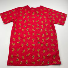 Load image into Gallery viewer, unisex Tilt, Christmas pyjama t-shirt / top, gingerbread men, EUC, size 10,  
