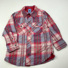 Load image into Gallery viewer, Boys Pumpkin Patch, checked cotton long sleeve shirt, EUC, size 2,  