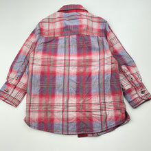 Load image into Gallery viewer, Boys Pumpkin Patch, checked cotton long sleeve shirt, EUC, size 2,  