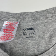 Load image into Gallery viewer, Girls Adidas, grey marle sports / activewear top, EUC, size 14-15,  