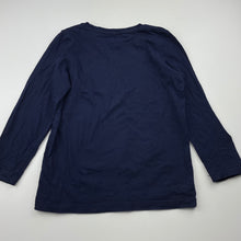 Load image into Gallery viewer, Boys Brillant Basics, navy cotton long sleeve top, dinosaur, FUC, size 7,  