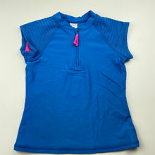 Load image into Gallery viewer, Girls Target, blue rashie / swim top, FUC, size 7,  