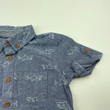 Load image into Gallery viewer, Boys Target, cotton short sleeve shirt, sharks, GUC, size 2,  