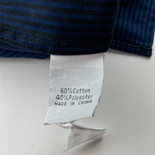 Load image into Gallery viewer, Boys Fred Bracks, blue &amp; black stripe long sleeve dress shirt, EUC, size 8,  