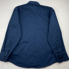 Load image into Gallery viewer, Boys Fred Bracks, blue &amp; black stripe long sleeve dress shirt, EUC, size 8,  