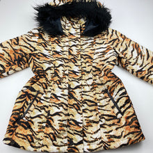 Load image into Gallery viewer, Girls Marisol, animal print lightweight jacket / coat, L: 49cm, GUC, size 8,  