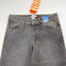 Load image into Gallery viewer, Boys Mongoose, grey denim jeans, adjustable, Inside leg: 57.5cm, NEW, size 7,  