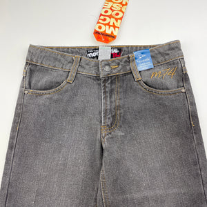 Boys Mongoose, grey denim jeans, adjustable, Inside leg: 57.5cm, NEW, size 7,  