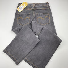 Load image into Gallery viewer, Boys Mongoose, grey denim jeans, adjustable, Inside leg: 57.5cm, NEW, size 7,  