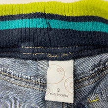 Load image into Gallery viewer, Boys Target, blue denim pants, elasticated, Inside leg: 37cm, GUC, size 3,  