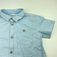 Load image into Gallery viewer, Boys Anko, blue cotton short sleeve shirt, FUC, size 7,  