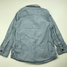 Load image into Gallery viewer, Boys Pumpkin Patch, cotton long sleeve shirt, button missing from pocket, FUC, size 4,  