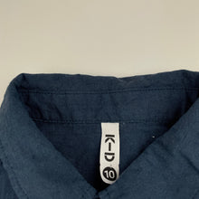 Load image into Gallery viewer, Boys KID, linen / cotton short sleeve shirt, FUC, size 10,  