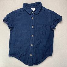 Load image into Gallery viewer, Boys Anko, navy cotton short sleeve shirt, GUC, size 2,  