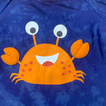 Load image into Gallery viewer, Boys Target, long sleeve rashie / swim top, crab, EUC, size 0,  