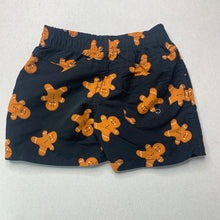 Load image into Gallery viewer, Boys Tilt, lightweight board shorts, gingerbread men, GUC, size 1,  