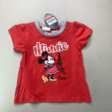 Load image into Gallery viewer, Girls Peter Alexander, Disney Minnie Mouse pyjama top, NEW, size 0,  