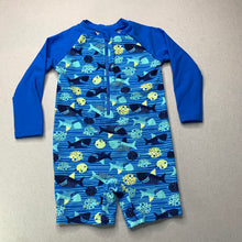 Load image into Gallery viewer, Boys Target, all-in-one rashie suit, sharks, FUC, size 1,  