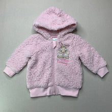 Load image into Gallery viewer, Girls Disney, Bambi, Miss Bunny soft fleece zip up jacket, NEW, size 000,  