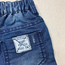 Load image into Gallery viewer, Boys Baby Patch, distressed denim pants, elasticated, GUC, size 00,  