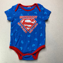 Load image into Gallery viewer, Boys DC Comics, Superman bodysuit / romper, GUC, size 1,  