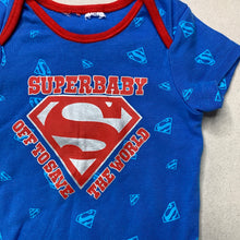 Load image into Gallery viewer, Boys DC Comics, Superman bodysuit / romper, GUC, size 1,  