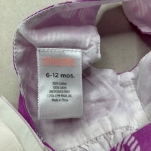 Load image into Gallery viewer, Girls Gymboree, purple &amp; white cotton summer dress, GUC, size 0, L: 45cm
